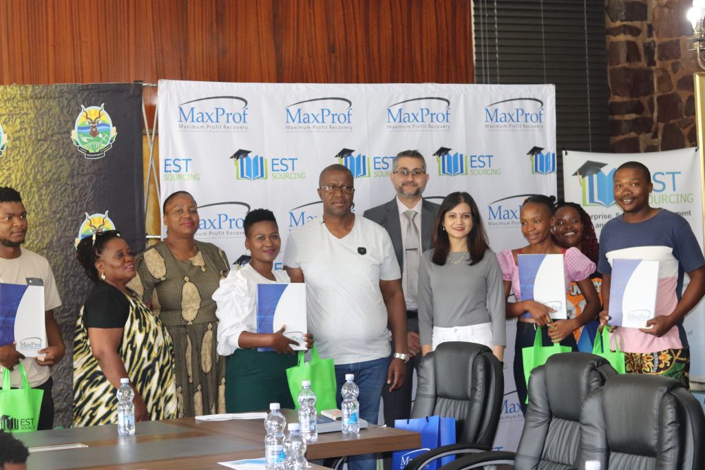 Nine students awarded bursaries by MaxProf & EST-Sourcing at Modimolle-Mookgophong Local Municipality ceremony, February 2025