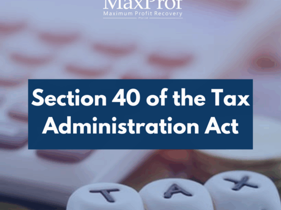Section 40 of the Tax Administration Act